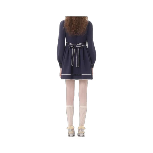 Crepe Couture Short Dress