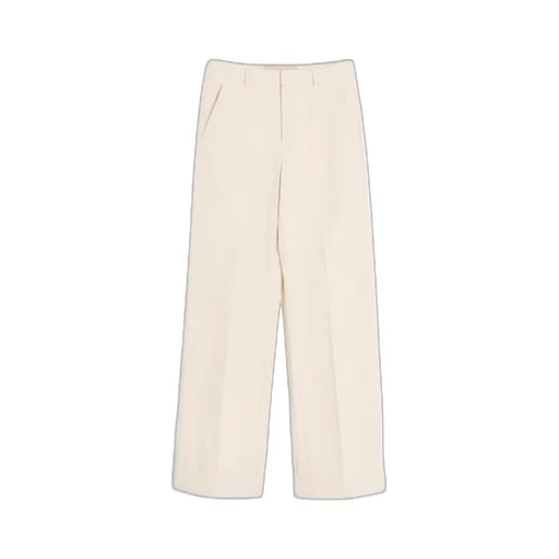 Turn-Up Hem Wide Leg Pants