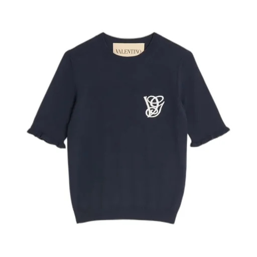 Embroidered Wool Top