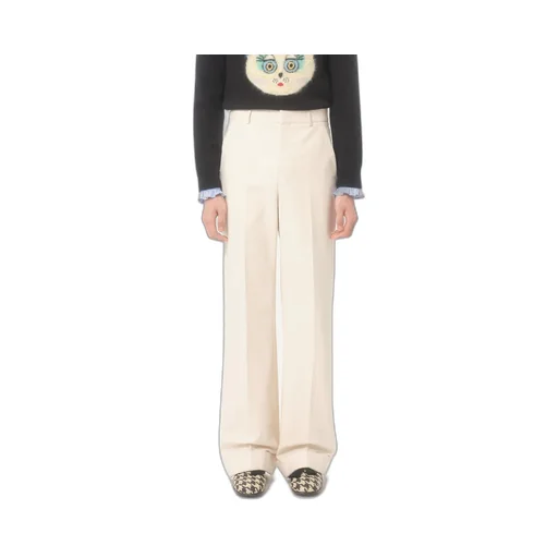 Turn-Up Hem Wide Leg Pants