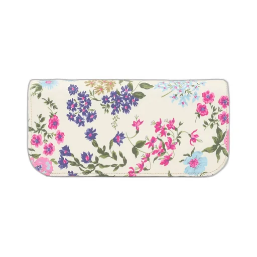 Vlogo Plaque Floral Patterned Clutch Bag