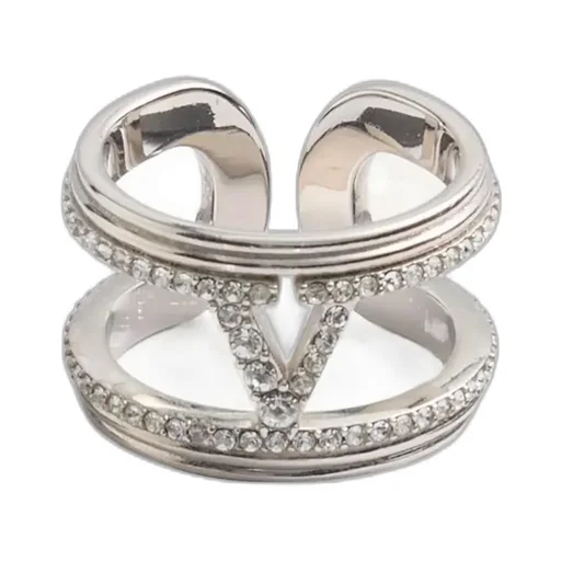 Ovalette Metal And Swarovski® Crystal Ring