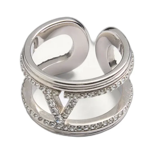Ovalette Metal And Swarovski® Crystal Ring