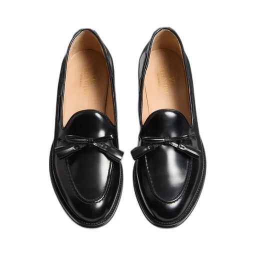 Bow Detailed Slip-On Loafers