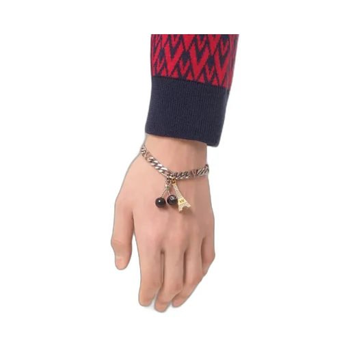 Chez Valentino Bracelet In Metal, Enamel And Swarovski® Crystals