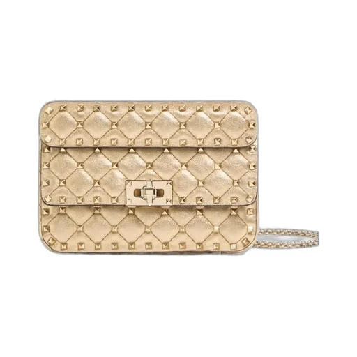 Garavani Rockstud Spike Chain-Link Small Shoulder Bag