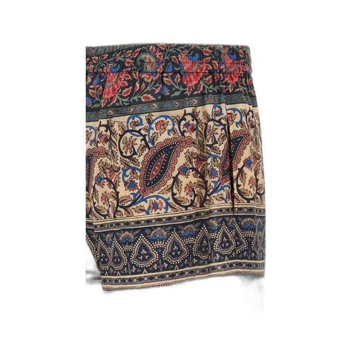 Paisley-Printed Button Detailed Shorts