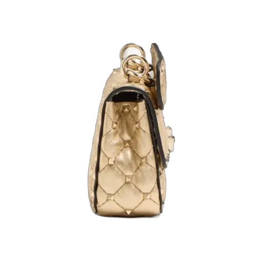 Garavani Rockstud Spike Chain-Link Small Shoulder Bag