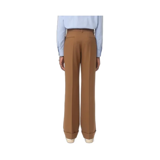 Pleated Straight Leg Trousers