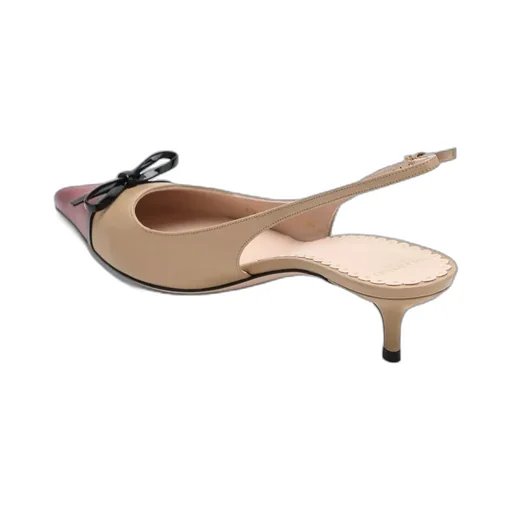 60Mm Slingback Bow Pumps