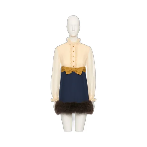 Bow Detailed Mini Dress