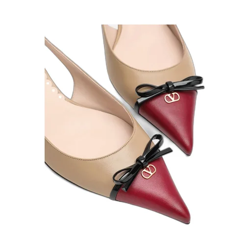 60Mm Slingback Bow Pumps