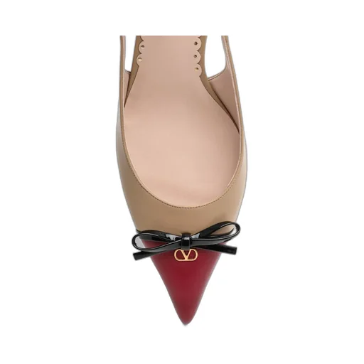 60Mm Slingback Bow Pumps