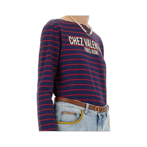 Striped Logo-Print T-Shirt