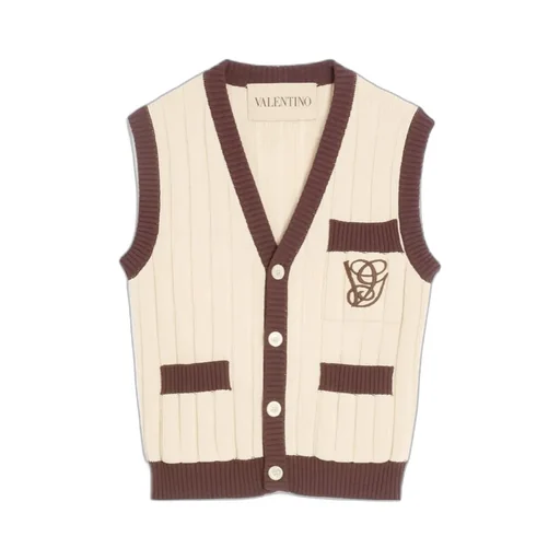 V-Neck Sleeveless Knitted Vest