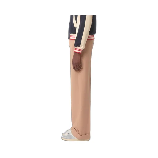 Turn-Up Hem Tailored Trousers