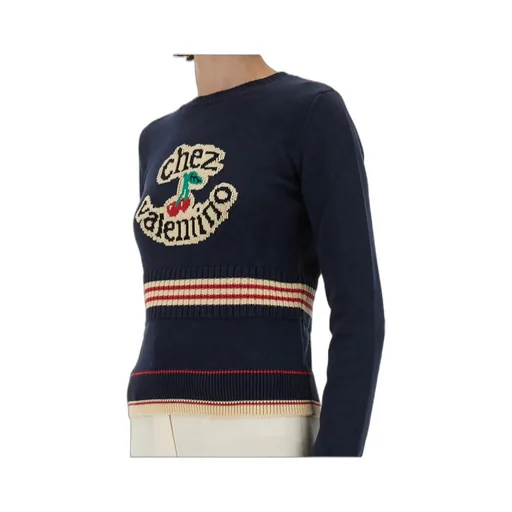 Cherry Patterned Crewneck Jumper
