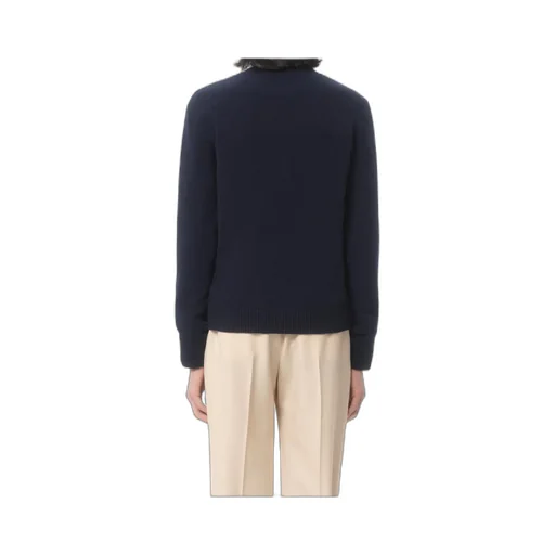 Wool Jumper With Chez Valentino Jacquard Motif