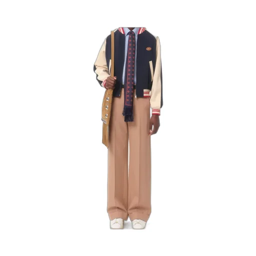 Turn-Up Hem Tailored Trousers