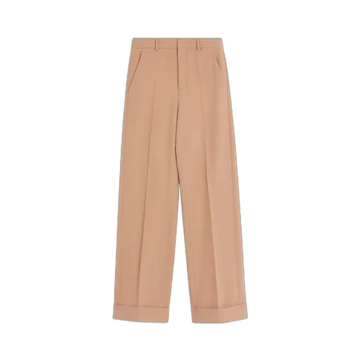 Turn-Up Hem Tailored Trousers