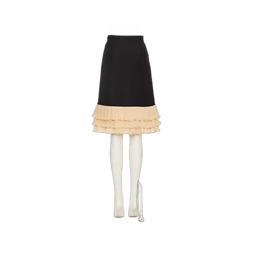 Ruffled Skirt With Bow Detail