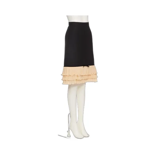 Ruffled Skirt With Bow Detail