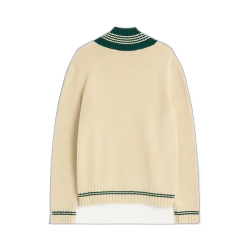 V-Neck Long-Sleeved Jumper