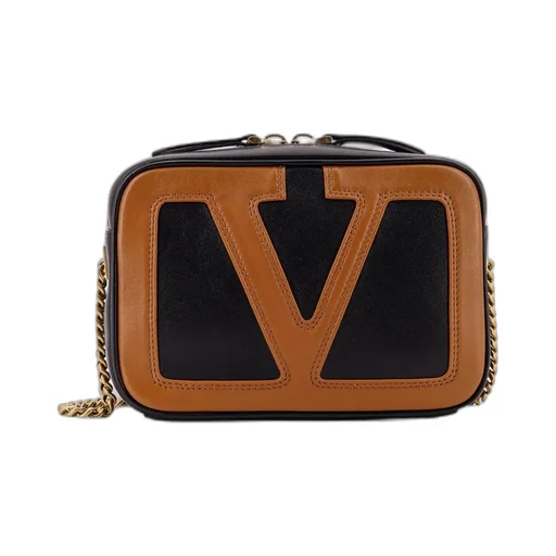 Vlogo Patch Zip-Up Crossbody Bag