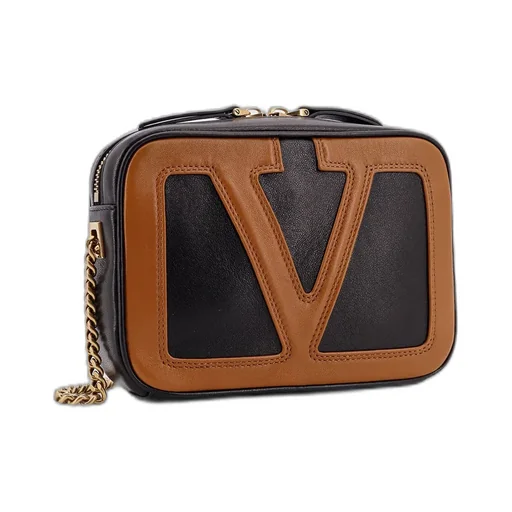 Vlogo Patch Zip-Up Crossbody Bag