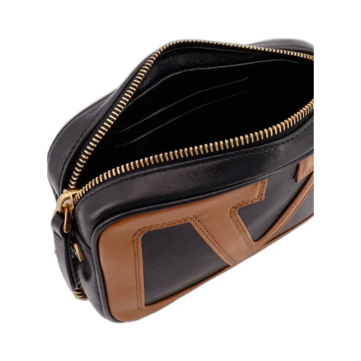 Vlogo Patch Zip-Up Crossbody Bag