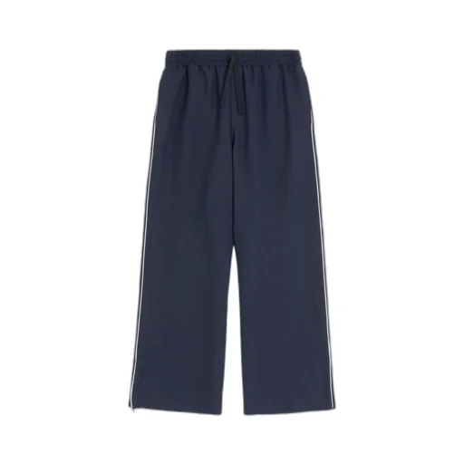 Nylon Trousers With V Logo Patch
