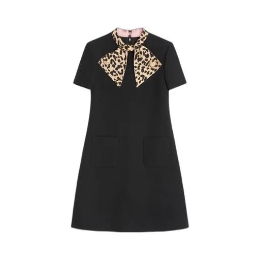Crepe Couture Short Dress