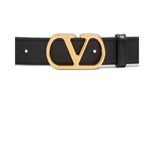 Vlogo Signature Reversible Shiny Calfskin Belt
