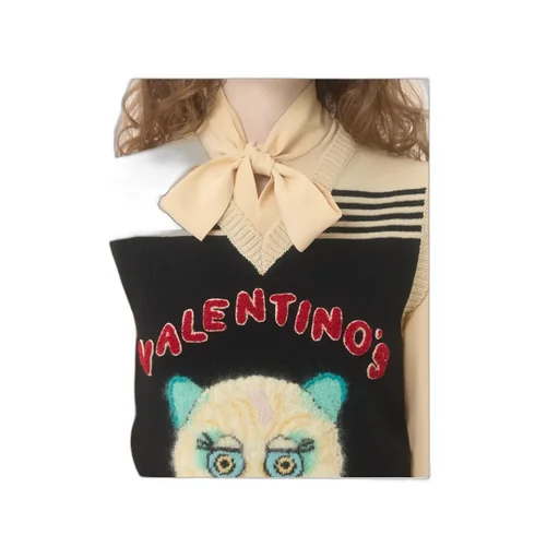 Le Chat De La Maison Embroidered Gilet