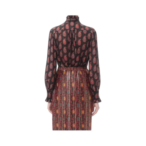 Bow-Tie Printed Blouse