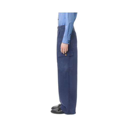 Denim Cargo Trousers