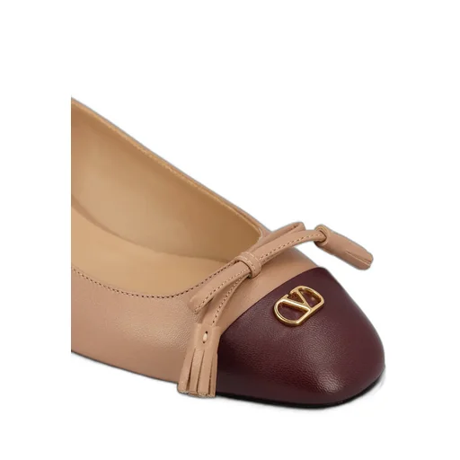 Vlogo Signature Tassel Embellished Slip-On Ballet Flats