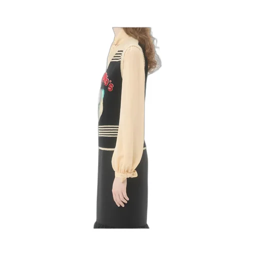 Le Chat De La Maison Embroidered Gilet