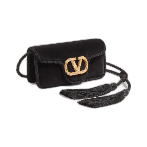 Locò Velvet Foldover Top Clutch Bag