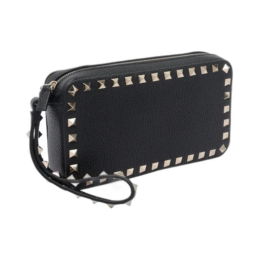 Garavani Rockstud Zip-Up Clutch Bag