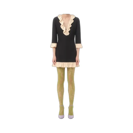 Crepe Couture Short Dress