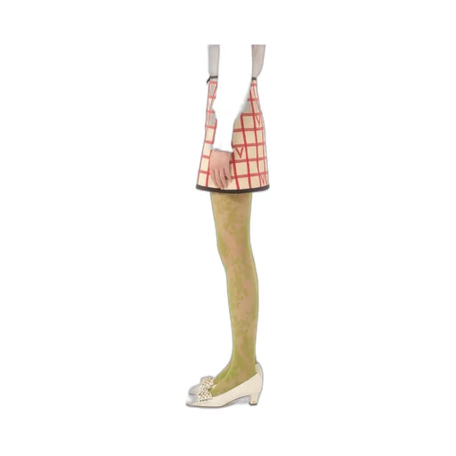 Check Skirt With Vlogo