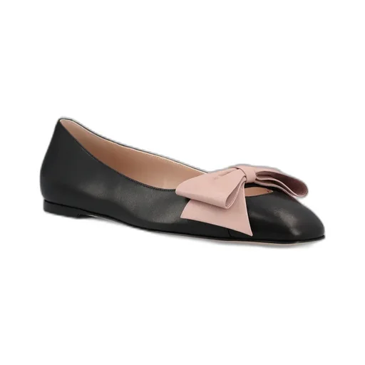 Bowow Round Toe Slip-On Ballet Flats
