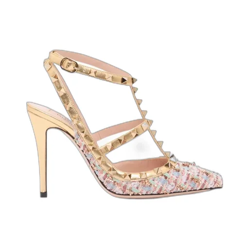 Rockstud Tweed Pumps 100Mm