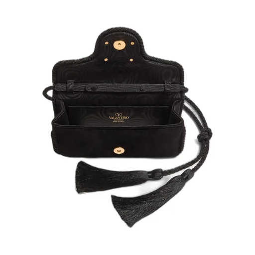 Locò Velvet Foldover Top Clutch Bag