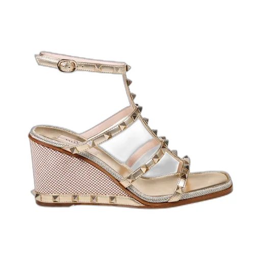 80Mm Studded Wedge-Heel Sandals