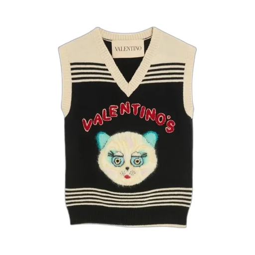 Le Chat De La Maison Embroidered Gilet