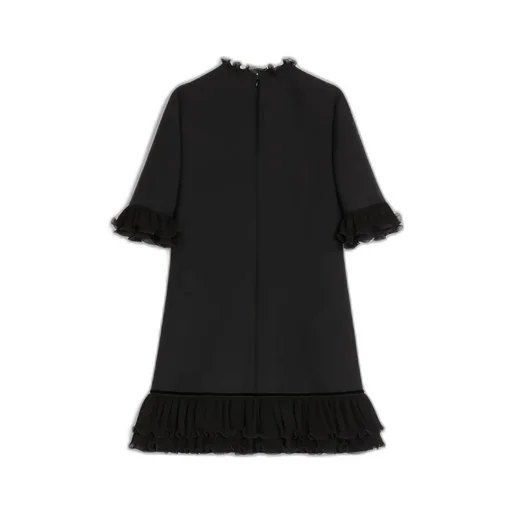 Crepe Couture Short Dress
