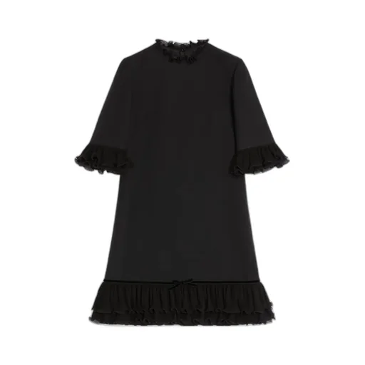 Crepe Couture Short Dress