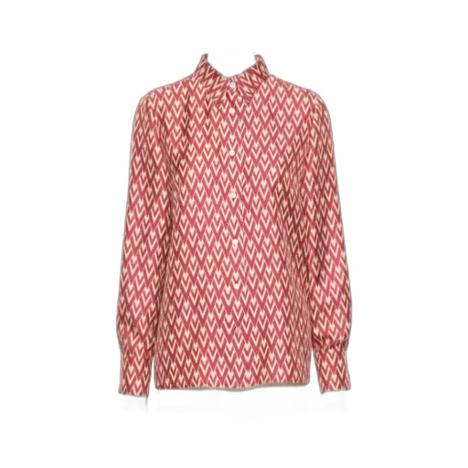 Geometric Printed Button-Up Shirt